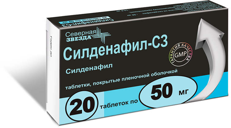 Силденафил Тева таб. п/пл/о 50мг №12 - Овита