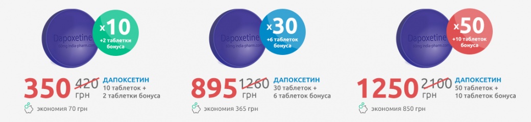 Препараты и лекарства, содержащие Дапоксетин в Тамбове